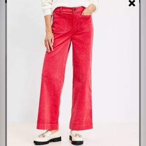 LOFT coral corduroy pants